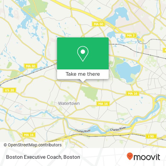 Mapa de Boston Executive Coach