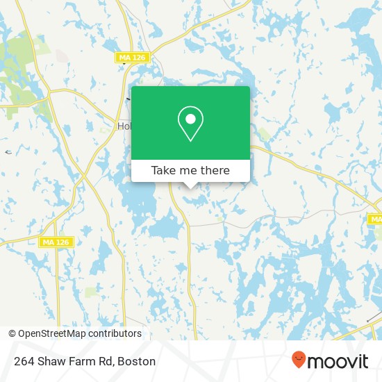 Mapa de 264 Shaw Farm Rd