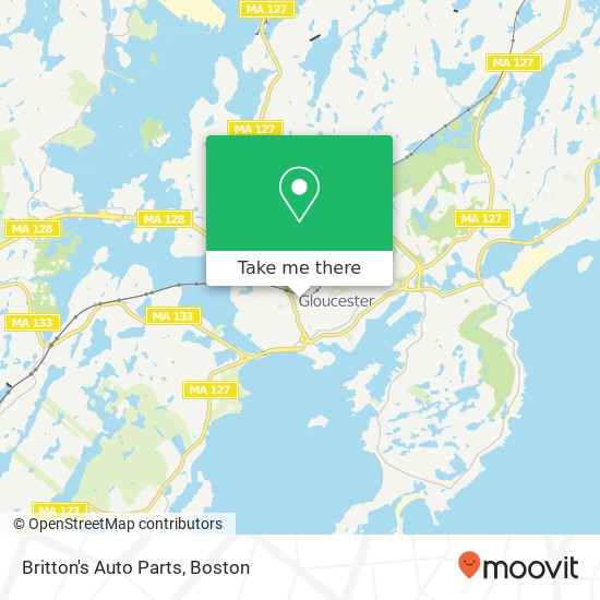 Britton's Auto Parts map