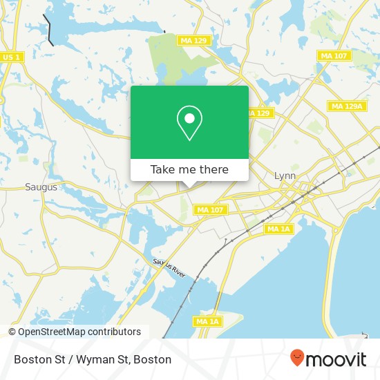 Boston St / Wyman St map