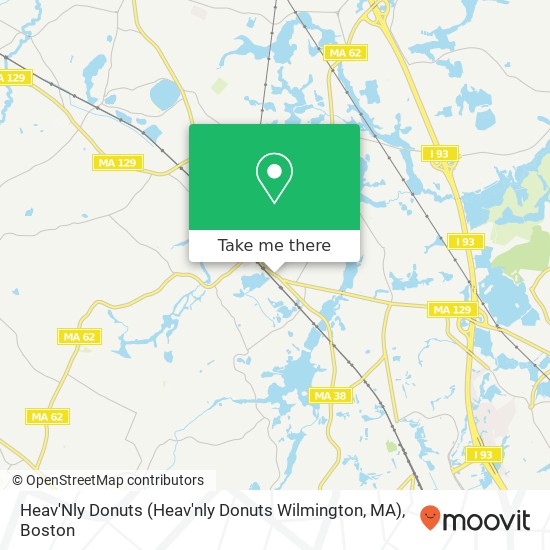 Heav'Nly Donuts (Heav'nly Donuts Wilmington, MA) map