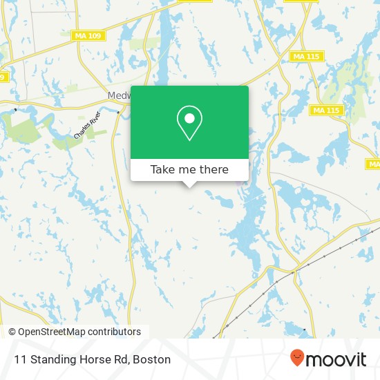11 Standing Horse Rd map