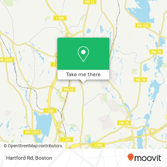 Mapa de Hartford Rd