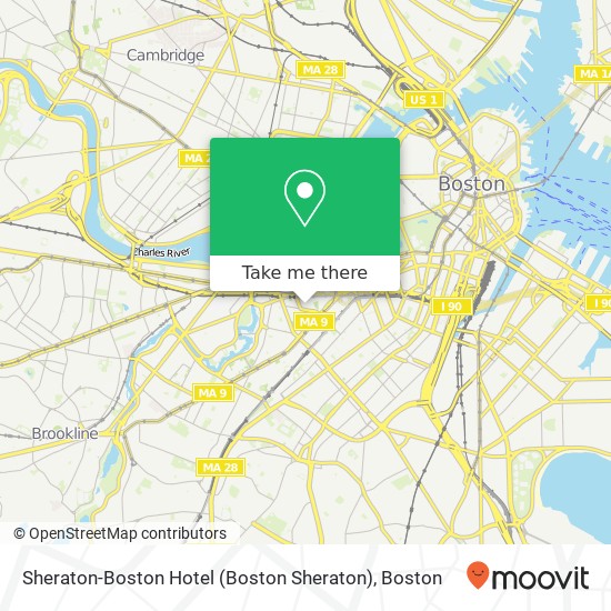 Sheraton-Boston Hotel (Boston Sheraton) map