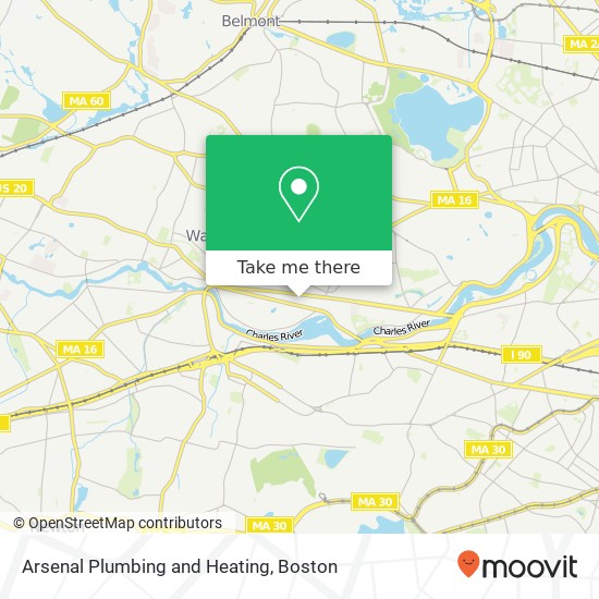 Mapa de Arsenal Plumbing and Heating