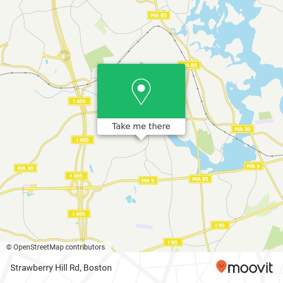 Strawberry Hill Rd map