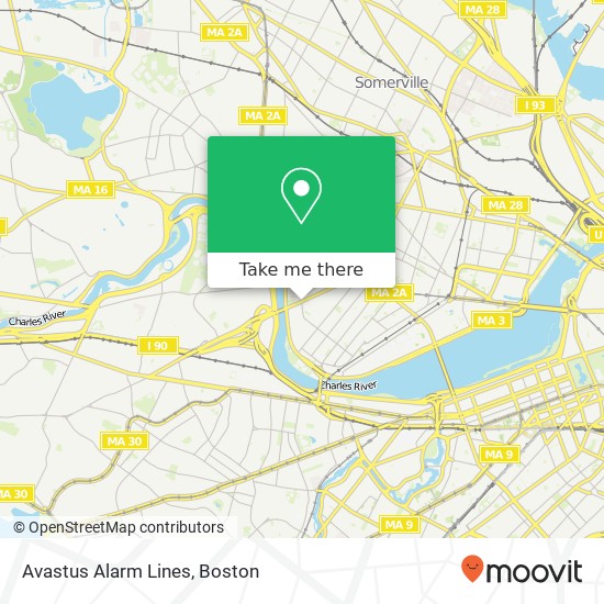 Avastus Alarm Lines map