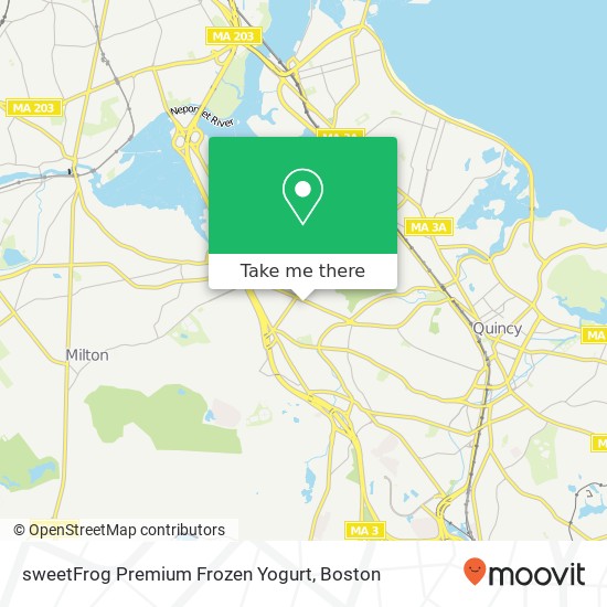 Mapa de sweetFrog Premium Frozen Yogurt