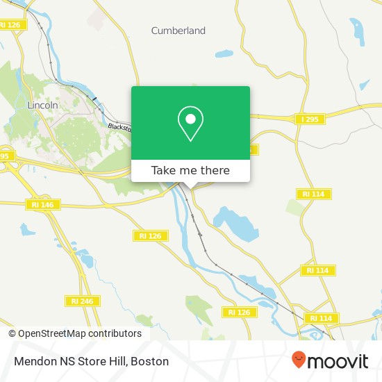 Mapa de Mendon NS Store Hill
