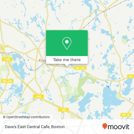 Mapa de Dave's East Central Cafe