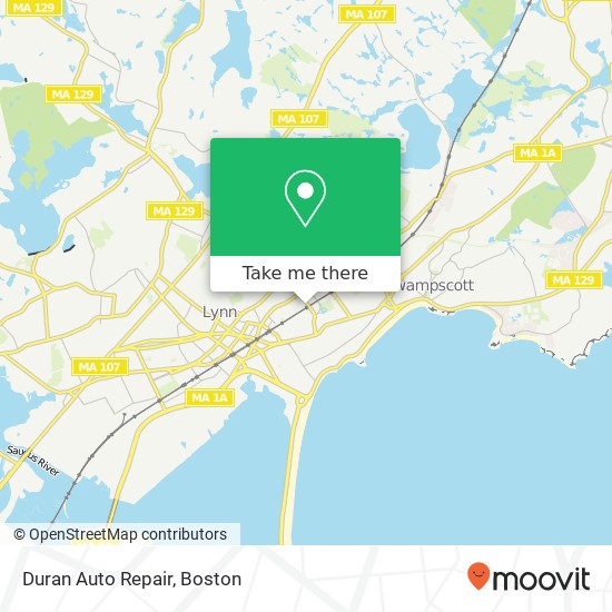 Mapa de Duran Auto Repair