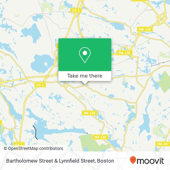 Mapa de Bartholomew Street & Lynnfield Street