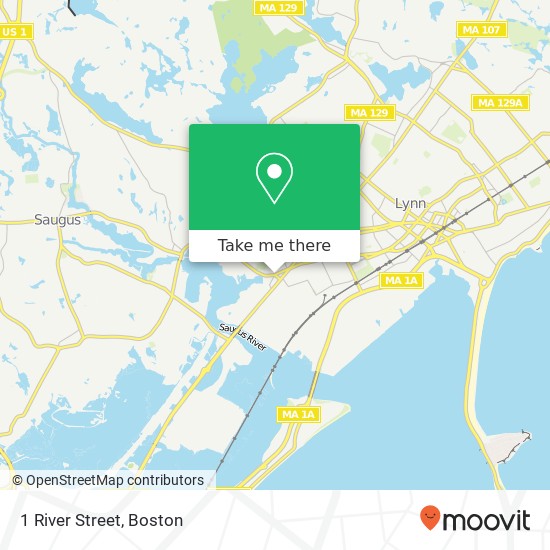 1 River Street map