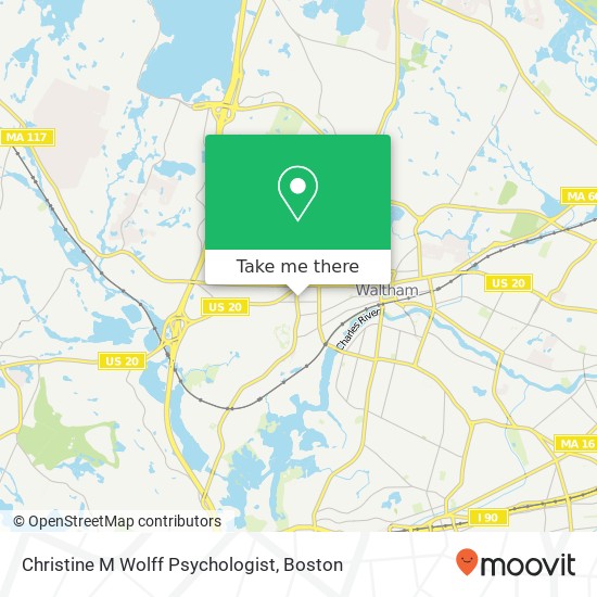 Mapa de Christine M Wolff Psychologist