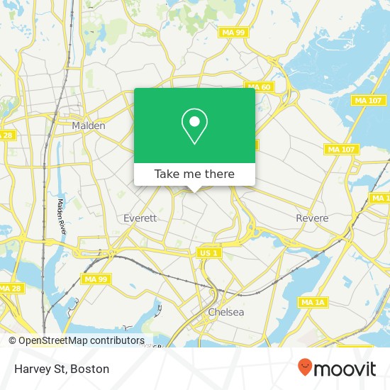 Harvey St map