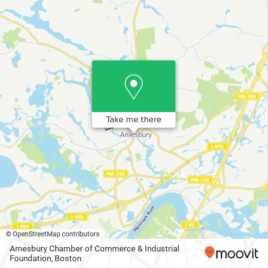 Mapa de Amesbury Chamber of Commerce & Industrial Foundation