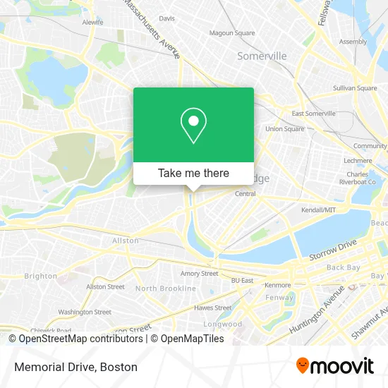 Memorial Drive map
