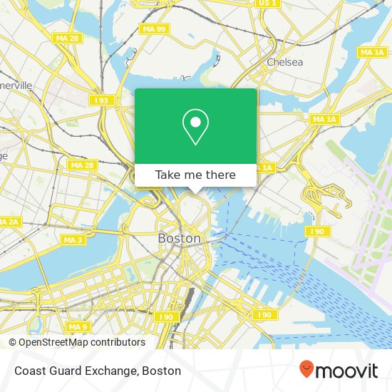 Coast Guard Exchange map