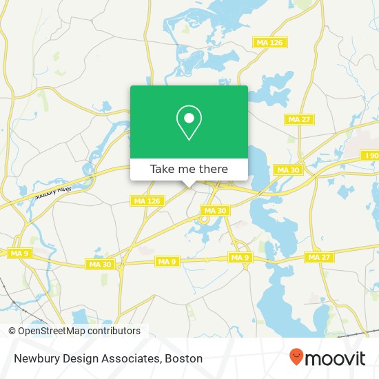 Mapa de Newbury Design Associates