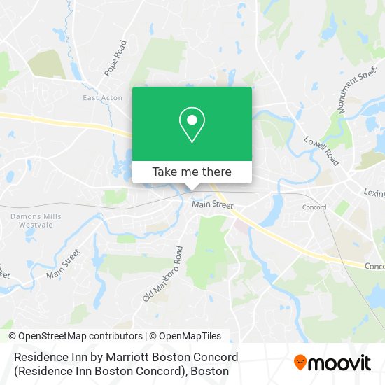 Residence Inn by Marriott Boston Concord (Residence Inn Boston Concord) map