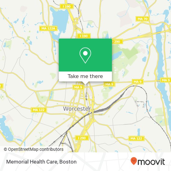 Memorial Health Care map