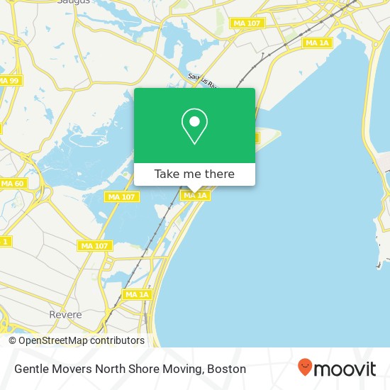 Mapa de Gentle Movers North Shore Moving