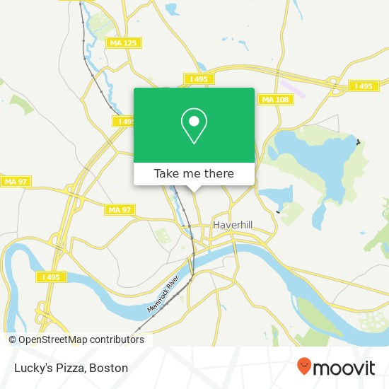 Lucky's Pizza map