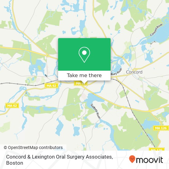 Mapa de Concord & Lexington Oral Surgery Associates
