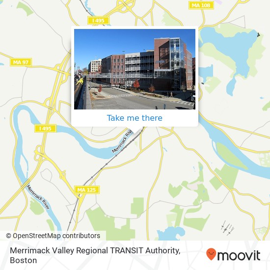 Merrimack Valley Regional TRANSIT Authority map