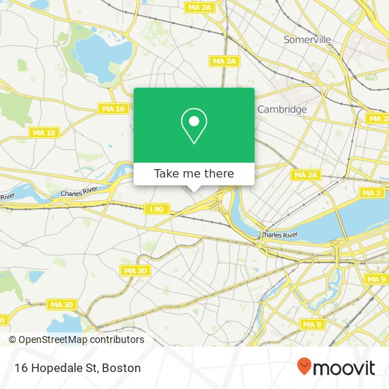 Mapa de 16 Hopedale St