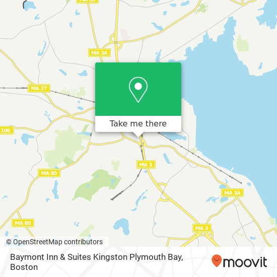 Mapa de Baymont Inn & Suites Kingston Plymouth Bay