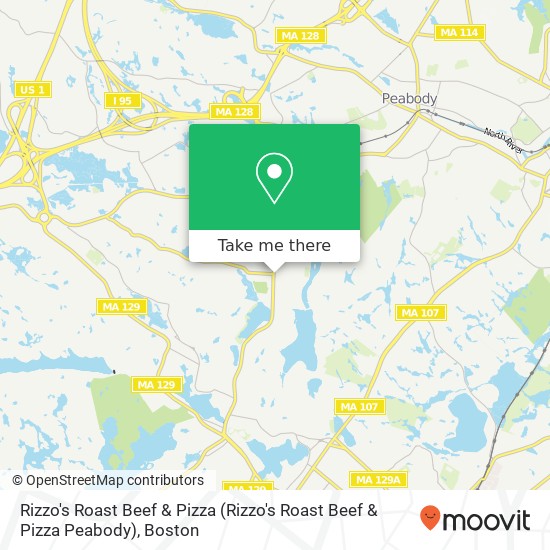 Mapa de Rizzo's Roast Beef & Pizza