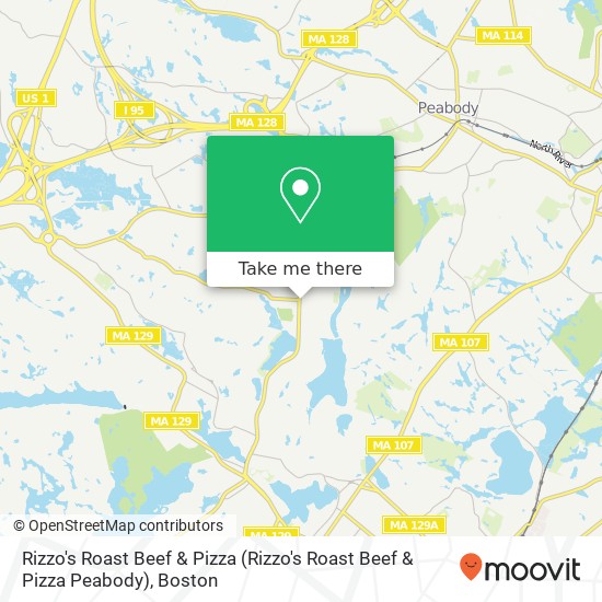 Rizzo's Roast Beef & Pizza map