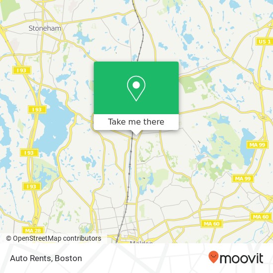 Auto Rents map