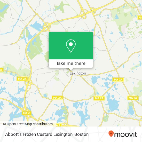 Mapa de Abbott's Frozen Custard Lexington