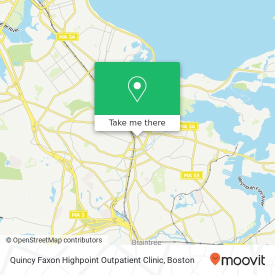 Mapa de Quincy Faxon Highpoint Outpatient Clinic