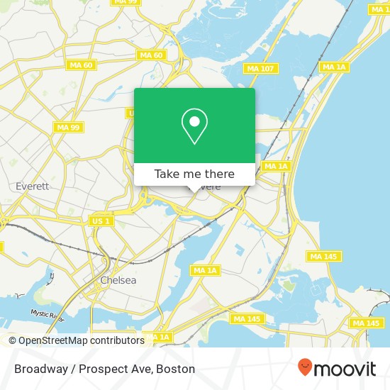 Mapa de Broadway / Prospect Ave