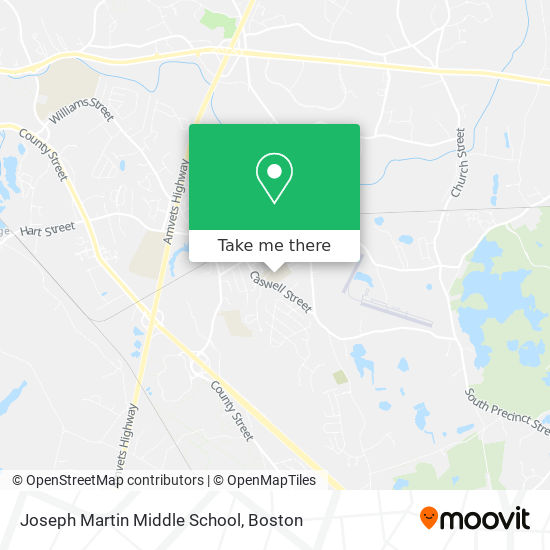 Joseph Martin Middle School map