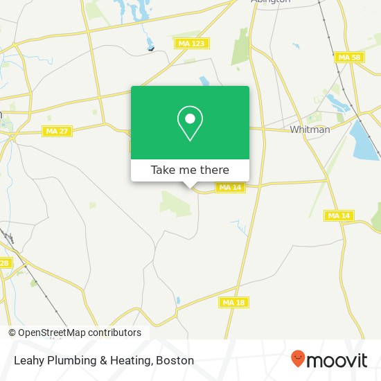 Mapa de Leahy Plumbing & Heating
