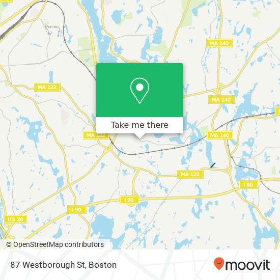 Mapa de 87 Westborough St