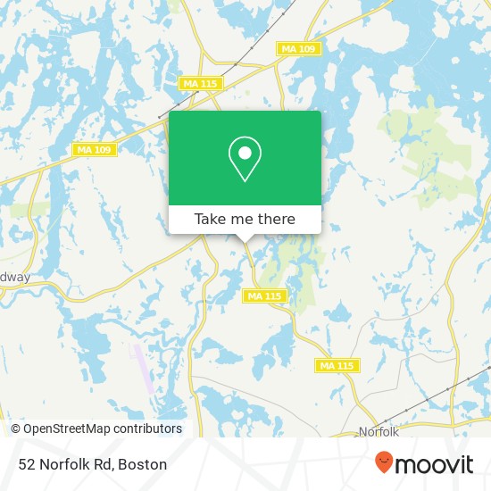 52 Norfolk Rd map