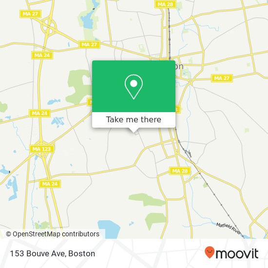 Mapa de 153 Bouve Ave