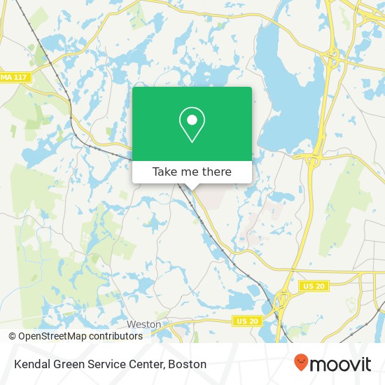 Mapa de Kendal Green Service Center