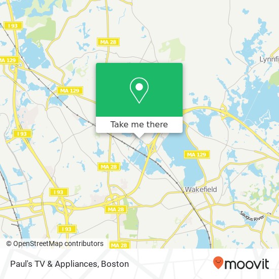 Paul's TV & Appliances map