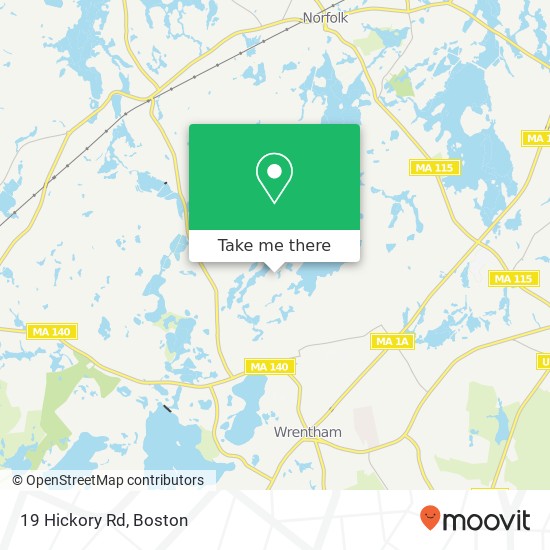 Mapa de 19 Hickory Rd