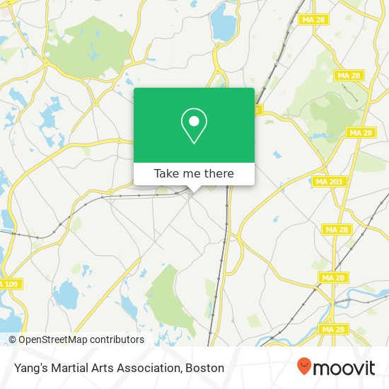 Yang's Martial Arts Association map