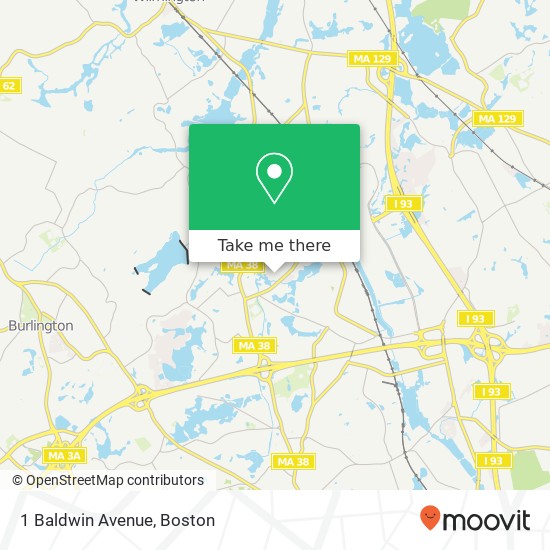 1 Baldwin Avenue map