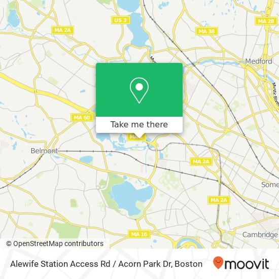 Alewife Station Access Rd / Acorn Park Dr map