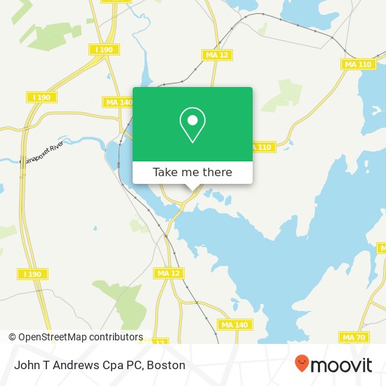 John T Andrews Cpa PC map