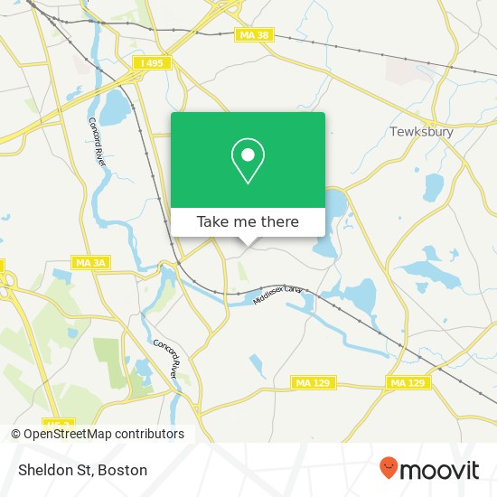 Sheldon St map